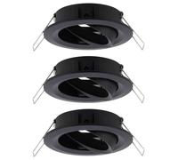 Paulmann 92487 EBL Choose Collerette jeu de 3 10 W noir (mat)
