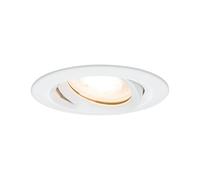 Paulmann 92897 Kit encastrés Premium Nova, IP65, orientable, LED 1x7W, 230 V, GU10, 51 mm blanc dépoli