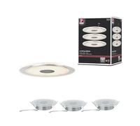 Paulmann 92917 Luminaire à LED encastrable jeu de 3 LED LED 18 W aluminium (brossé)