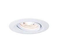 Paulmann 92970 Spot encastré LED Nova mini Plus Coin EasyDim rond orientable incl. 1x4,2 watts gradable Spot encastré pour plafond Blanc dépoli Lampe encastrée aluminium Blanc chaud 2700 K