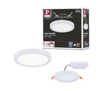 Paulmann 93035 Panneau LED spots encastrés Areo VariFit IP44 blanc neutre 118 mm rond incl. 1x6,5 watts Blanc éclairage de plafond plastique 4000 K