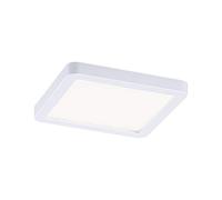 Paulmann 93041 Spot encastré à LED « Areo » VariFit IP44, blanc neutre, 118 x 118 mm, carré, avec 1 lampe de plafond blanche en matière plastique de 6,5 watts, 4000 K