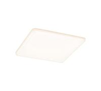 Paulmann 93061 Panneau LED spots encastrés Veluna VariFit IP44 gradable sur 3 niveaux 185x185 mm carré incl. 1x17W plafonnier Satin plastique 3000K