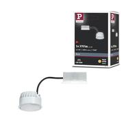 Paulmann Spot encastrable LED Coin Base W439072 – 5W 370 lm 3000K Opale pour salle de bains, CEE: G