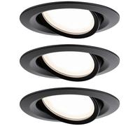 Paulmann 93082 Set Nova Plus Luminaire à LED encastrable LED 6 W noir