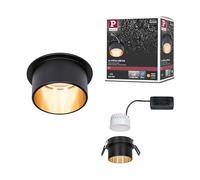 Paulmann Gil plafonnier 1x6 W noir-doré 93378