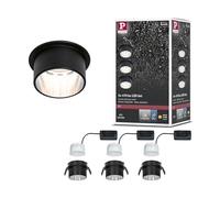 Paulmann Spot encastré Gil 3x6W LED 2700K 3-Step-Dim noir mat/acier brossé 93383