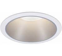 Paulmann 93398 Luminaire à LED encastrable LED GU10 10 W blanc mat, argent