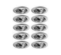Paulmann 93399 Luminaire à LED encastrable LED GU10 fer (brossé)