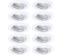 Paulmann 93400 Luminaire à LED encastrable jeu de 10 LED GU10 blanc