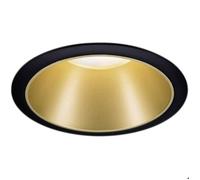 Paulmann Spot encastré LED Cole – 6 W 2700 K – Intensité dimmable 3 niveaux – Noir/Doré