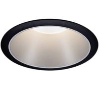 Paulmann 93407 Cole Coin Spot encastrable LED 6 W noir, argent