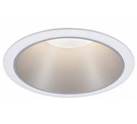 Paulmann 93409 Cole Coin Spot encastrable LED 6 W blanc, argent
