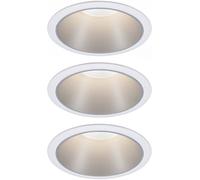 Paulmann Spot encastré Cole Coin 3x6,5 W blanc-argenté 93410