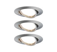 Paulmann 93420 Base Spot encastrable jeu de 3 LED GU10 15 W acier inoxydable (brossé)