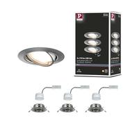 Paulmann Base spot encastrable 93421 3x5W (15W) LED 3000K rond acier brossé