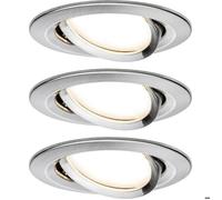 Paulmann 93447 Nova Spot encastrable jeu de 3 LED LED 18 W fer (brossé)