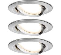 Paulmann 93447 Nova Spot encastrable jeu de 3 LED LED 18 W fer (brossé)