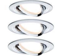 Paulmann Spot encastrable Nova 93452 jeu de 3 LED 18 W Chrome (brillant)