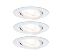 Paulmann 93467 Spot encastrable jeu de 3 LED GU10 19.5 W blanc mat