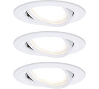 Paulmann Spot encastrable Nova 93485 – jeu de 3 LED 18W blanc mat orientable