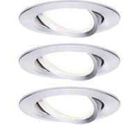 Paulmann 93487 Nova Spot encastrable jeu de 3 LED LED 18 W Aluminium (tourné)
