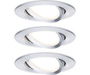 Paulmann 93487 Nova Spot encastrable jeu de 3 LED LED 18 W Aluminium (tourné)