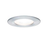 Paulmann 93632 Encastrés Premium Nova, rond, fixe, max. 35W, 230V, GU10, 51mm, Alu tourné/Alu zinc