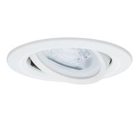 Paulmann 93639 Encastrés Premium Nova, rond, orientable, max. 35W, 230V, GU10, 51mm, Blanc mat/Alu zinc