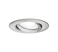 Paulmann Spot encastré Nova 93671 – LED 6W GU10 4000K IP65 orientable gradable Acier brossé