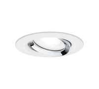 Paulmann Spot encastré Nova 6W GU10 4000K IP65 orientable gradable blanc-chrome