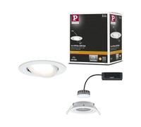 Luminaire à LED encastrable LED intégrée Paulmann Coin Slim 93876 N/A 6 W blanc mat