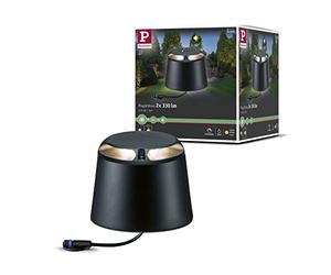 Paulmann 93917 Outdoor Plug&Shine Applique Sol LED, IP67, 2x350lm, 3000K, 24V, 180°, Anthracite