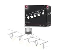 Paulmann 94136 Système de Câbles Sheela Set Extensible 5x10W max, Chrome Mat/Opal Système sans Ampoules