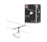 Paulmann 94138 Système de Câbles Colmar Spot Individuel pour Extension 10W max, Chrome/Satin Spot sans Ampoule