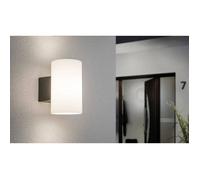 Paulmann 94186 Applique murale extérieur Tube (excl. Lampe), IP54, E27, max. 15W, Anthracite, Plastique