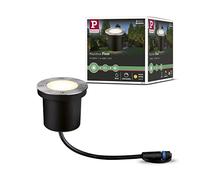 Paulmann 94228 Plug & Shine luminaire d'extérieur LED Encastré sol rond incl. 1x3,6 watts IP65 gradable extérieur Acier inoxydable luminaire de jardin Métal, plastique éclairage de jardin 3000 K