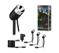 Paulmann Projecteur jardin LED Pike – Plug & Shine kit de démarrage 3 LED 10,5W blanc