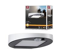 Paulmann 94247 Applique murale solaire Ryse LED avec 1 x 1,2 W blanc plastique 3000 K blanc chaud 1,2 W