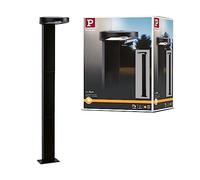Paulmann Borne solaire Ryse 94249 1,2W détecteur de mouvements blanc chaud anthracite