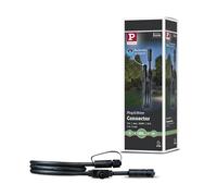 Paulmann 94273 Plug & Shine Câble 1m IP68 Noir | Câble de raccordement 24 V, IP68 - protégé contre l'immersion permanente, compatible avec les luminaires Plug & Shine