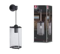 Paulmann 94281 Applique Outdoor classique ronde max. 60 watts Éclairage d'extérieur Gris Éclairage de jardin Verre Mur extérieur E27