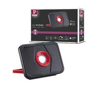 Paulmann 94287 extérieur LED luminaire rechargeable Lampe de travail carré incl. 1x5 watts Éclairage mobile Noir, Rouge Lampe sur batterie plastique sans câble 6500 K
