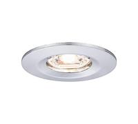 Paulmann 94302 LED Nova mini Spots encastrés Coin rond incl. 1x4 watts Spot encastré pour plafond Chrome Lampe encastrée aluminium Blanc chaud 2700 K