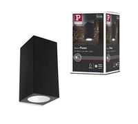 Paulmann 94328 luminaire d'extérieur LED kit de 2 appliques d'extérieur Flame IP44 Blanc chaud carré incl. 2x2,8 watts éclairage extérieur Anthracite lampe d'extérieur aluminium 3000 K