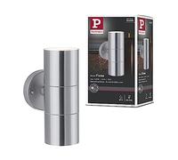 Paulmann 94331 Luminaire d'extérieur LED Flammé IP44 max. 2x10 watts appliques d'extérieur Acier brossé éclairage de jardin Acier inoxydable GU10