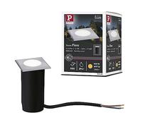 Paulmann 94366 luminaire d'extérieur LED encastré sol IP67 carré incl. 1x2W Acier inoxydable brossé lampe extérieur Acier inoxydable, plastique 3000K