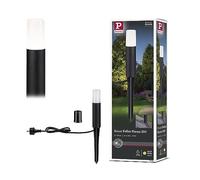 Paulmann 94384 luminaire d'extérieur LED borne lumineuse Flarea IP65 Blanc chaud 200 mm incl. 1x3,1 watts éclairage extérieur Noir lampe d'extérieur aluminium lampe de jardin 3000 K