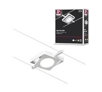 Paulmann 94423 Système câble LED spot MacLED CC incl. 1x4,5 watts extensible Blanc, Chrome câble métallique Métal 3000 K