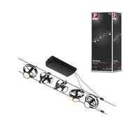 Paulmann Système complet d'éclairage sur câble CorDuo 94440 GU5.3 5x10W Noir mat/Chrome